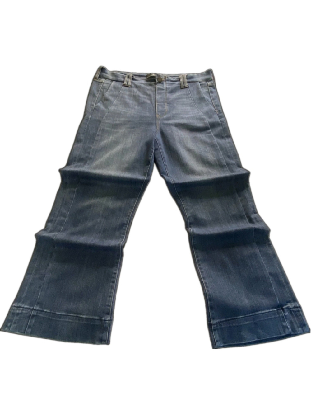 Liverpool Los Angeles The Crop Flare Jeans Womens 14/32 Blue Stretch Denim